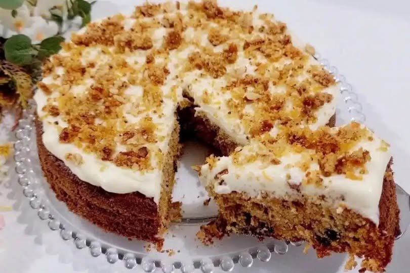 O bolo de cenoura americano