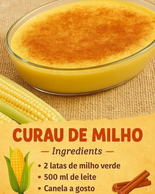 Curau de milho de latinha