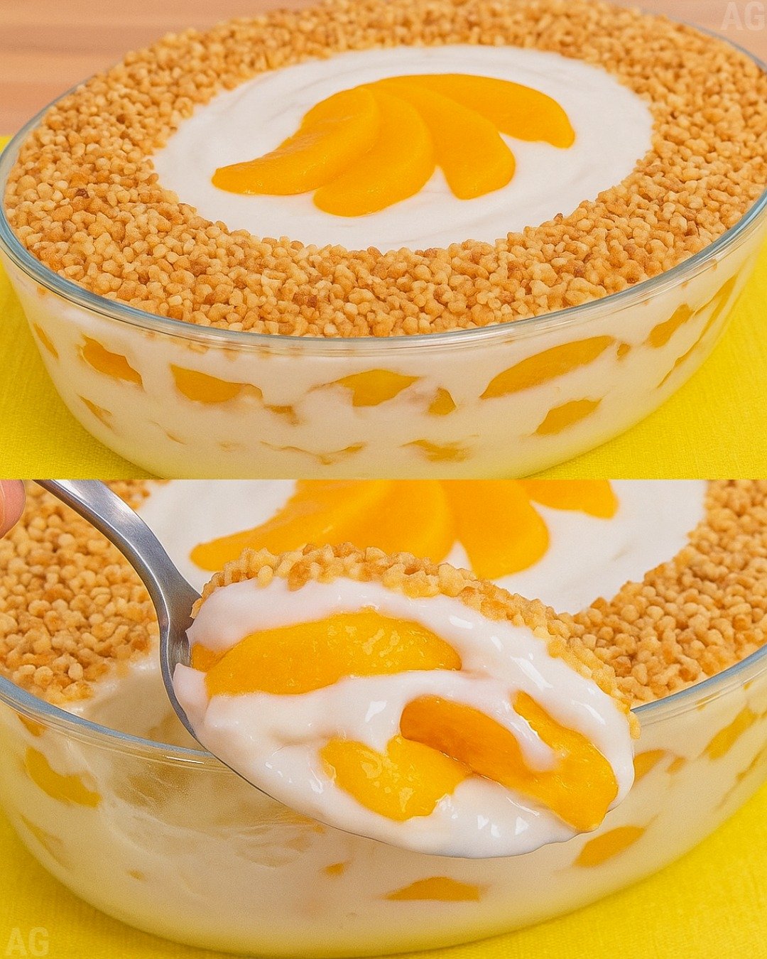 pavê de pêssego