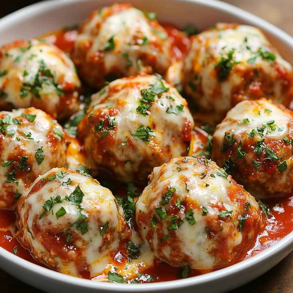 Almôndegas ao Molho com Queijo