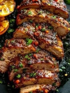 Lombo Suíno Assado com Molho Cítrico