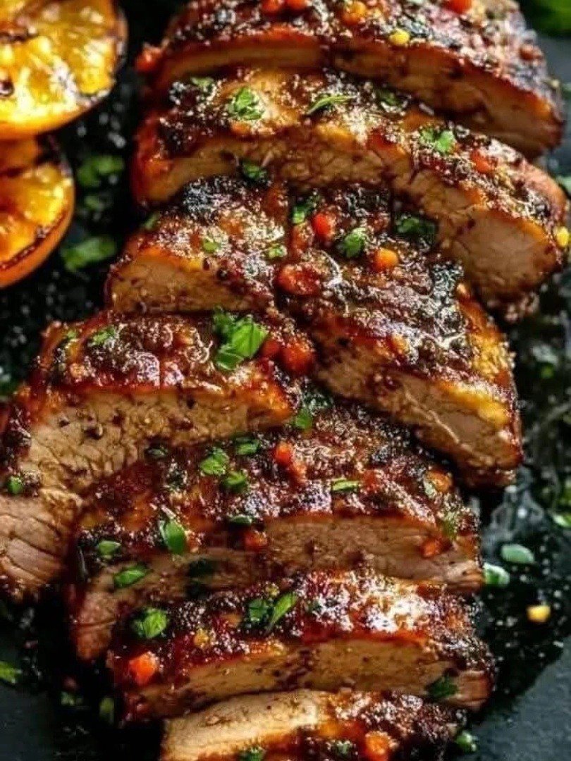 Lombo Suíno Assado com Molho Cítrico