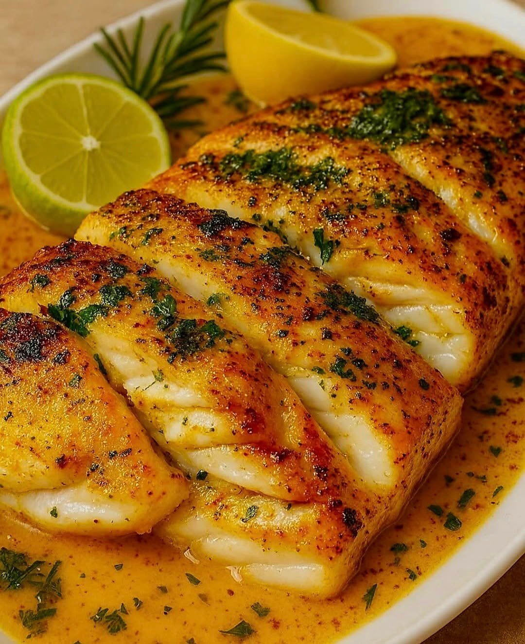Peixe na Manteiga de Ervas com Limão