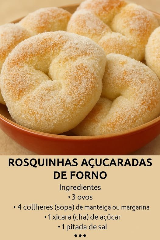 Rosquinhas Açucaradas de Forno