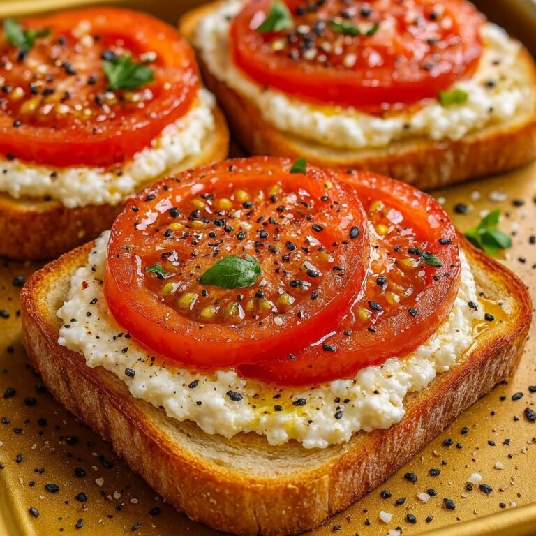 Torrada com Ricota e Tomate