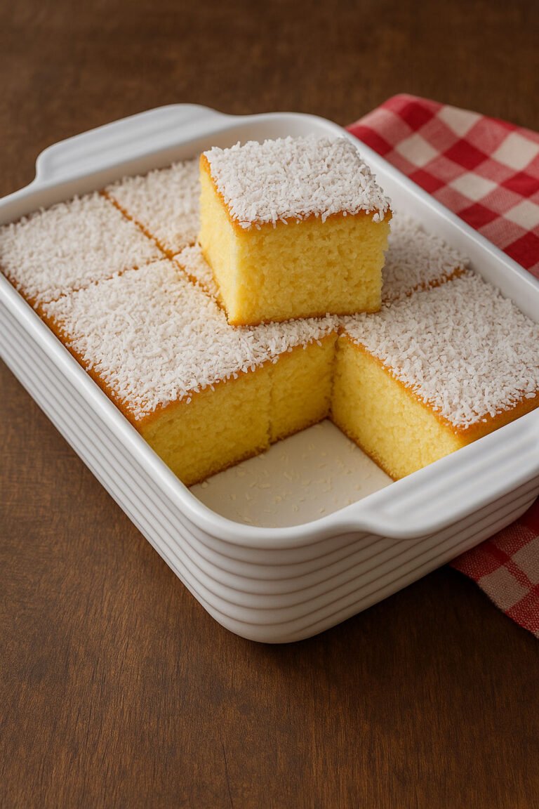 Bolo Gelado de Coco Simples