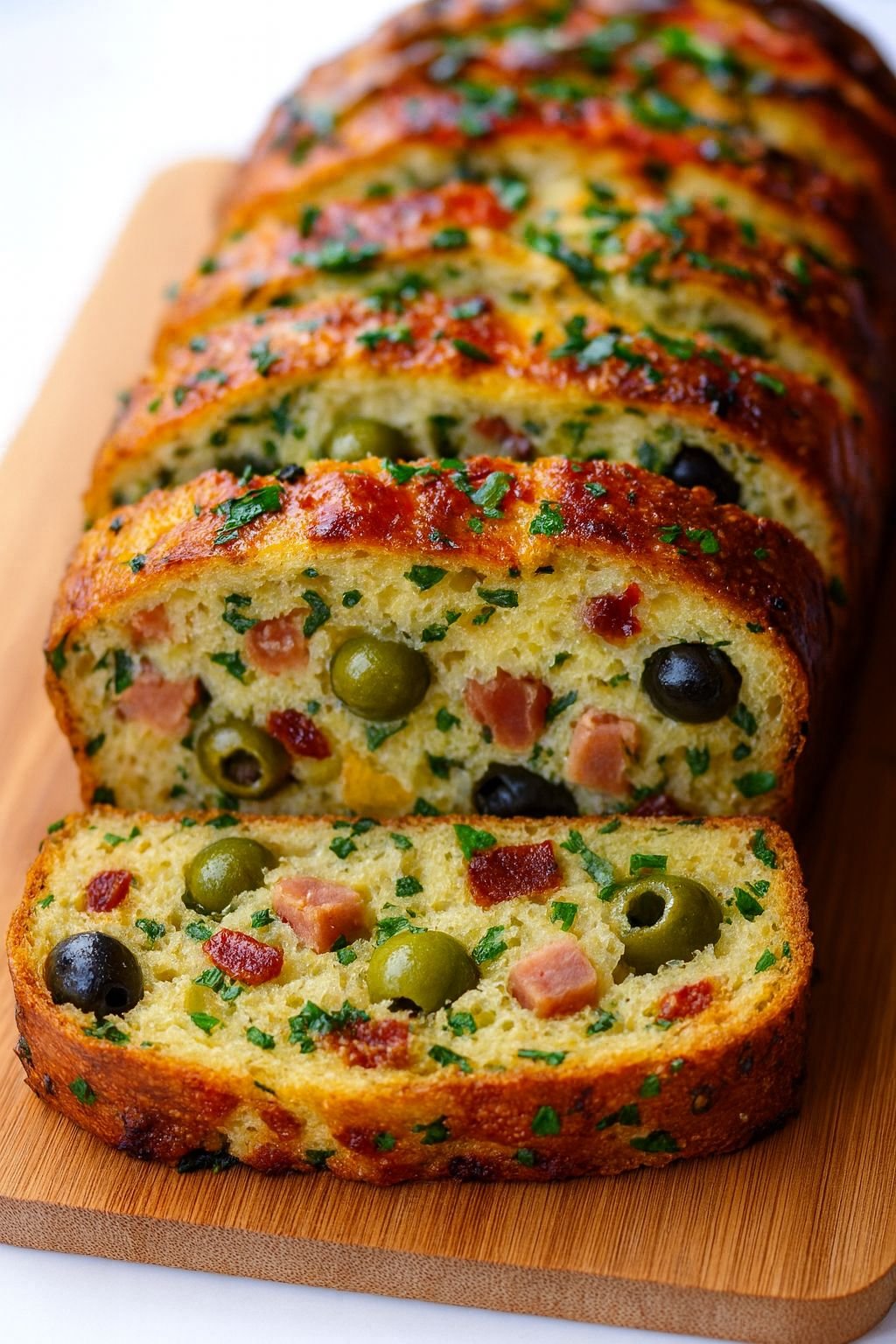 Pão de Azeitonas, Bacon e Queijo