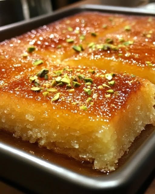 Bolo Árabe de Sêmola com Calda