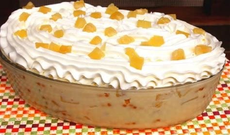 Pavê de Abacaxi com Biscoito